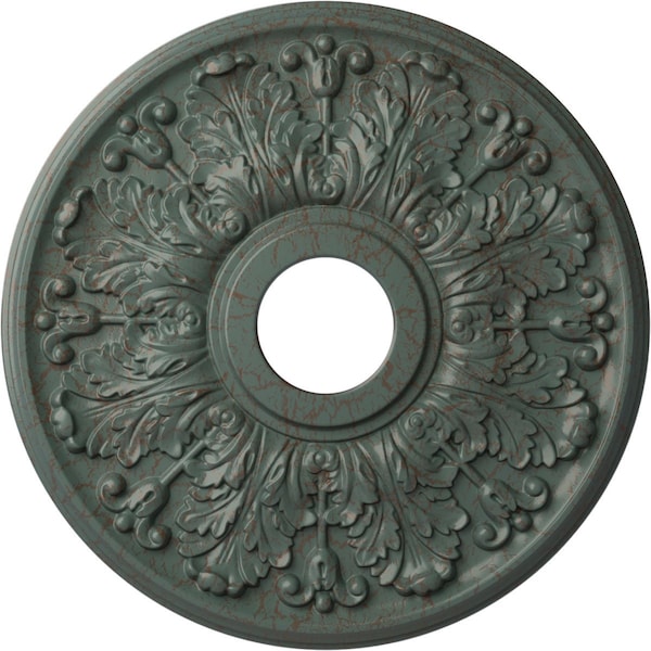 Ekena Millwork Apollo Medallion (Canopies up to 5 5/8"), 16 1/2"OD x 3 5/8"ID x 1 1/8"P, Cloud Burst Crackle CM16APCBC - main